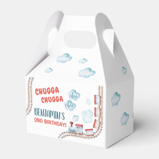 列車の誕生日パーティーデコルChugga Chugga Two Two フェイバーボックス (裏面サイド)