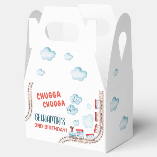 列車の誕生日パーティーデコルChugga Chugga Two Two フェイバーボックス (オープン)