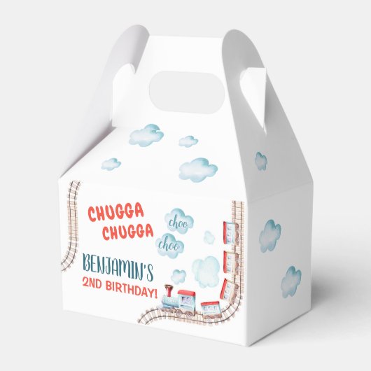 列車の誕生日パーティーデコルChugga Chugga Two Two フェイバーボックス (正面サイド)