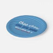 列車の誕生日パーティープレート ペーパープレート (アングル)