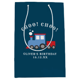 列車の誕生日パーティー抱き枕 ミディアムペーパーバッグ