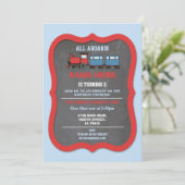 列車の誕生日パーティー鉄道駅Choo Choo 招待状 (スタンド正面)