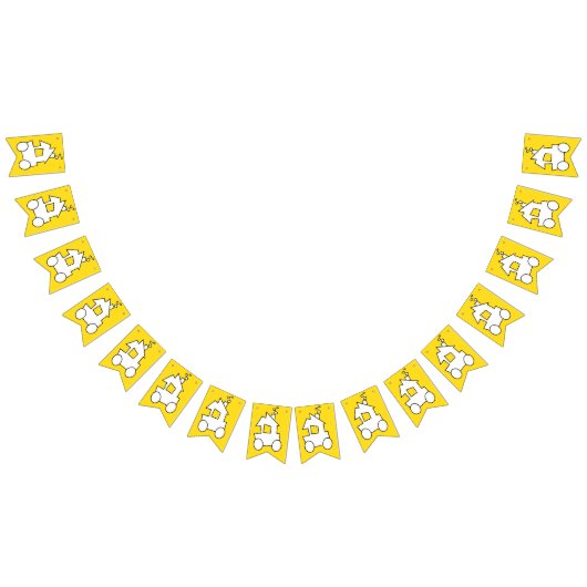 列車の誕生日パーティー バンティングフラッグ (全)