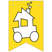 列車の誕生日パーティー バンティングフラッグ (第1の旗)