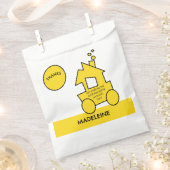 列車の誕生日パーティー フェイバーバッグ (クリップ留めされた状態)