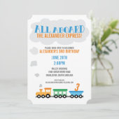 列車の誕生日パーティー 招待状 (スタンド正面)