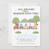 列車の誕生日 招待状 (正面)