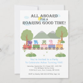 列車の誕生日 招待状