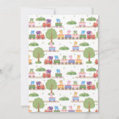 列車の誕生日 招待状 (裏面)