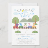 列車の誕生日 招待状 (正面)