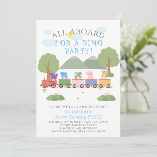 列車の誕生日 招待状 (スタンド正面)