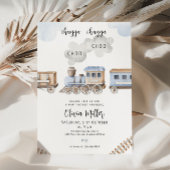 列車の赤ちゃんシャワー招待状、チュガボーイ赤ちゃんシャワー 招待状