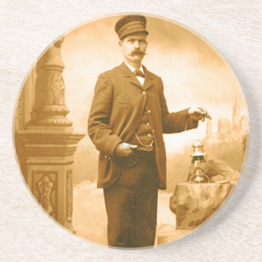 列車の車掌のコースター コースター (正面)