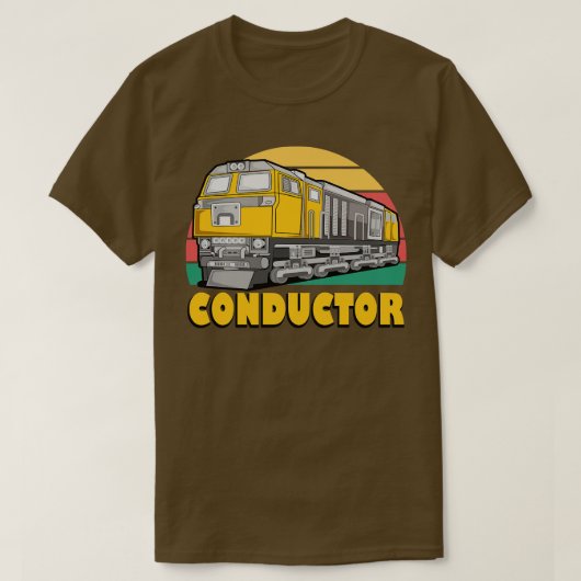 列車の車掌 Tシャツ (デザイン正面)
