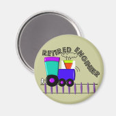 列車の退職したエンジニアの贈り物 マグネット (正面/裏面)
