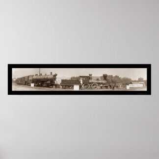 列車の進化の写真1913 ポスター