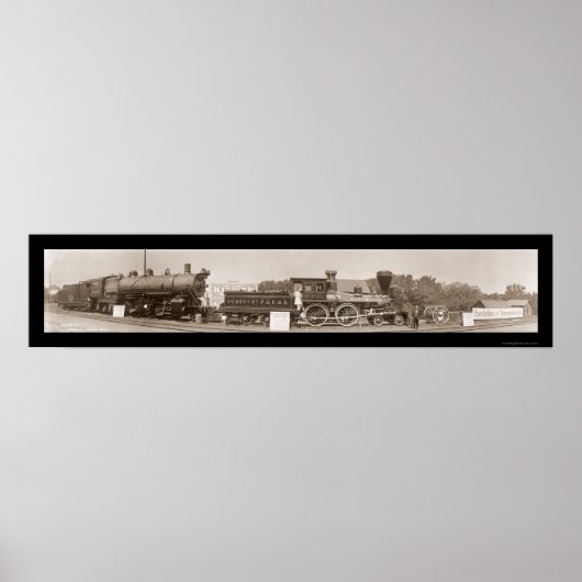 列車の進化の写真1913 ポスター (正面)