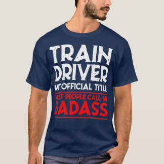 列車の運転車掌のバッジ Tシャツ