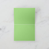 列車の青の機関車ハローフォトノートカ空白のード カード (内部)