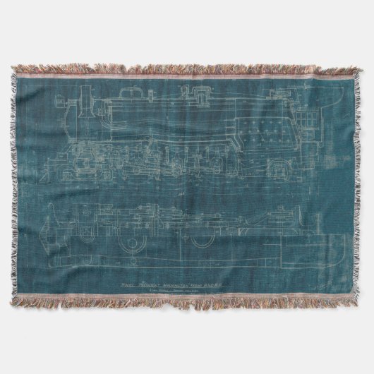 列車の青写真I スローブランケット (正面)