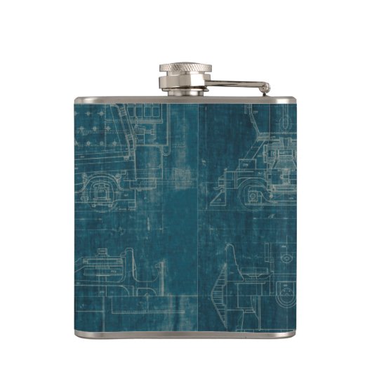 列車の青写真I フラスク (裏面)