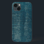 列車の青写真I iPhone 13ケース<br><div class="desc">家のDécor</div>