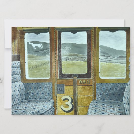 列車の風景(Eric Ravilious) カード (正面)