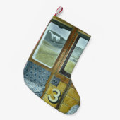 列車の風景(Eric Ravilious) スモールクリスマスストッキング (正面 (吊り時))
