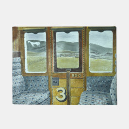 列車の風景(Eric Ravilious) ドアマット
