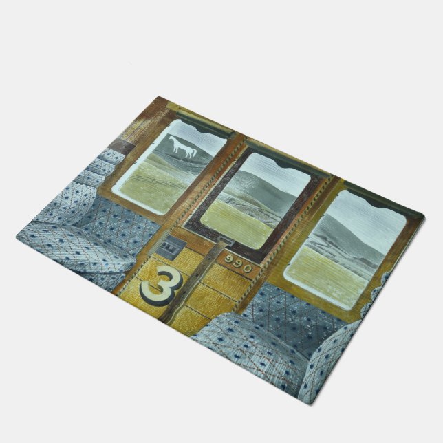 列車の風景(Eric Ravilious) ドアマット (アングル)