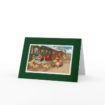 列車の黄色い雛 – 擬人化アート