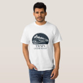 列車はっきりした愛好家のためのデザイン Tシャツ (正面フル)