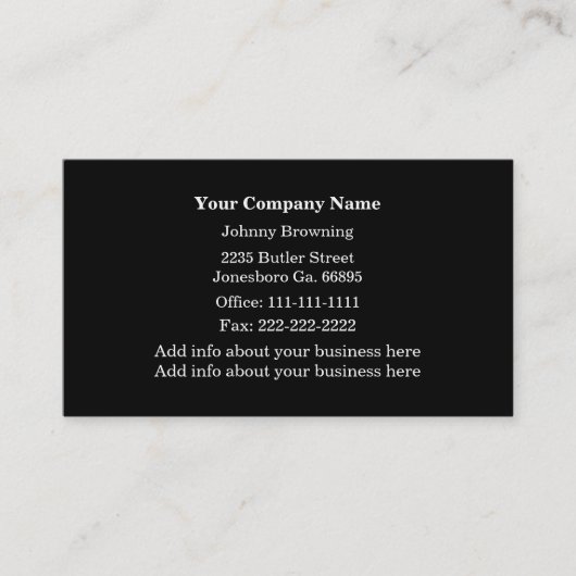 列車は名刺を追跡します 名刺 (正面)