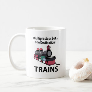 列車は複数の停車駅を持つが目的地は一つ コーヒーマグカップ