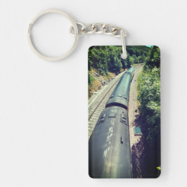 列車は、トラックで キーホルダー