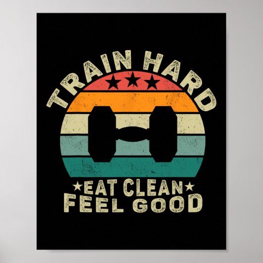 列車やる気を起こさせる食べ感じClean Good' Desig ポスター (正面)
