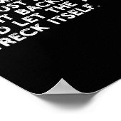 列車を形而上学的に壊おもしろいす ポスター (角)