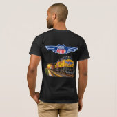 列車を待つ UNION PACIFIC Tシャツ (裏面フル)