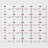 列車を追いかける ラッピングペーパー (フラット)