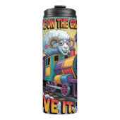 列車を運転する熱狂するラム タンブラー (正面)