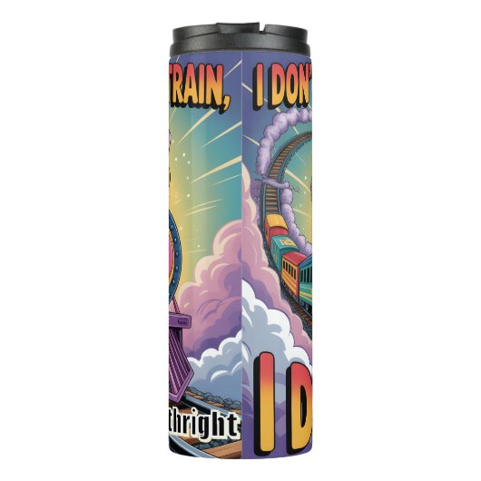 列車を運転する熱狂するラム タンブラー (裏面)