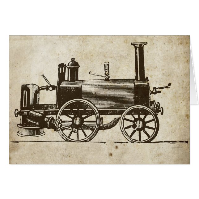 列車アンティーク玩具蒸気機関車 (正面横)