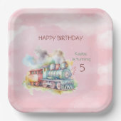 列車エンジンガール5th。バースデー ペーパープレート (正面)