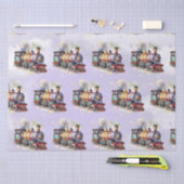 列車エンジンボーイ誕生日 薄葉紙 (クラフト)