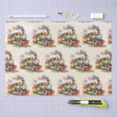 列車エンジン誕生日 薄葉紙 (クラフト)