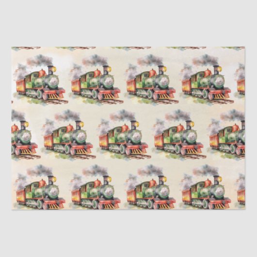 列車エンジン誕生日 薄葉紙 (正面)