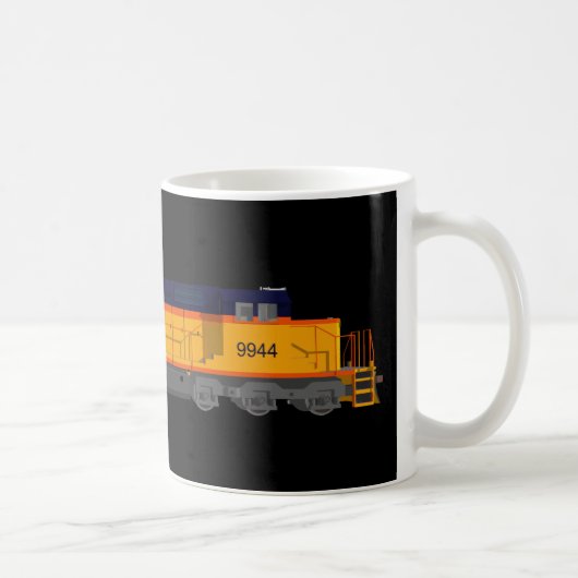 列車エンジン: クラシックな色彩の配合: コーヒー・マグ コーヒーマグカップ (右)
