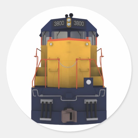 列車エンジン：チェサピークの配色： ラウンドシール (正面)