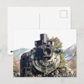 列車エンジン ポストカード (正面/裏面)