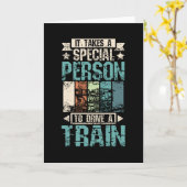 列車カッコいいの運転手 カード (黄色い花)